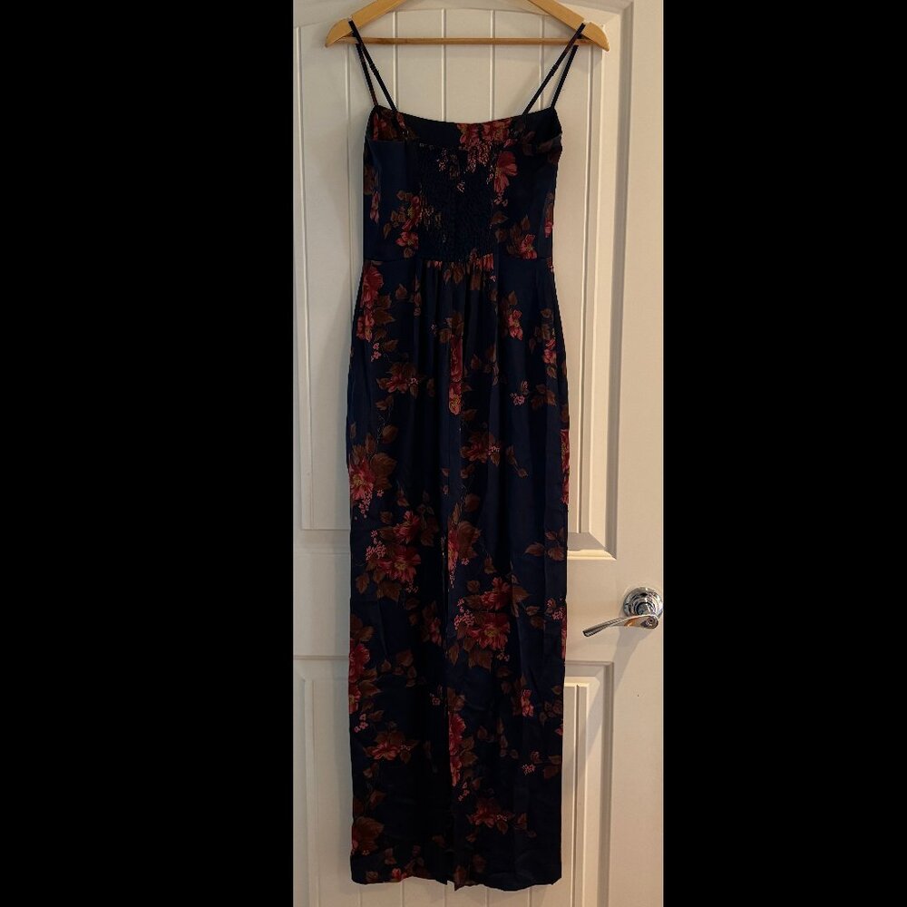 Reformation Frankie Silk Dress Blue - Size 2 - Picture 7 of 8